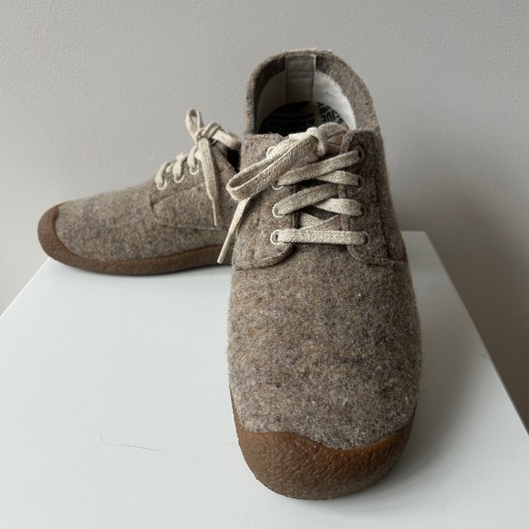 Keen Other - Keen Mosey Derby Mens 8.5 Tan Wool Lace Up‎ Shoes Gorpcore Outdoor Utility Cozy